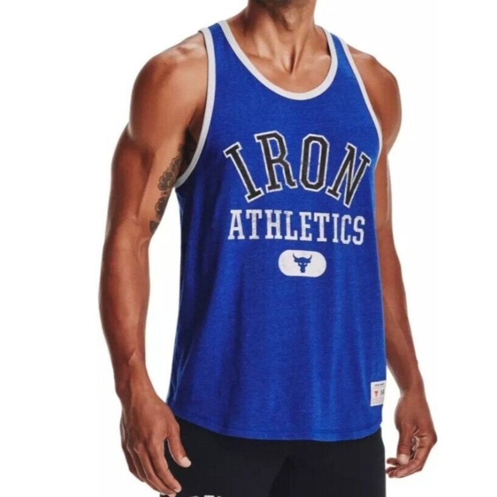 Under Armour Project Rock Iron Athletics Bull Tank 1369608-400